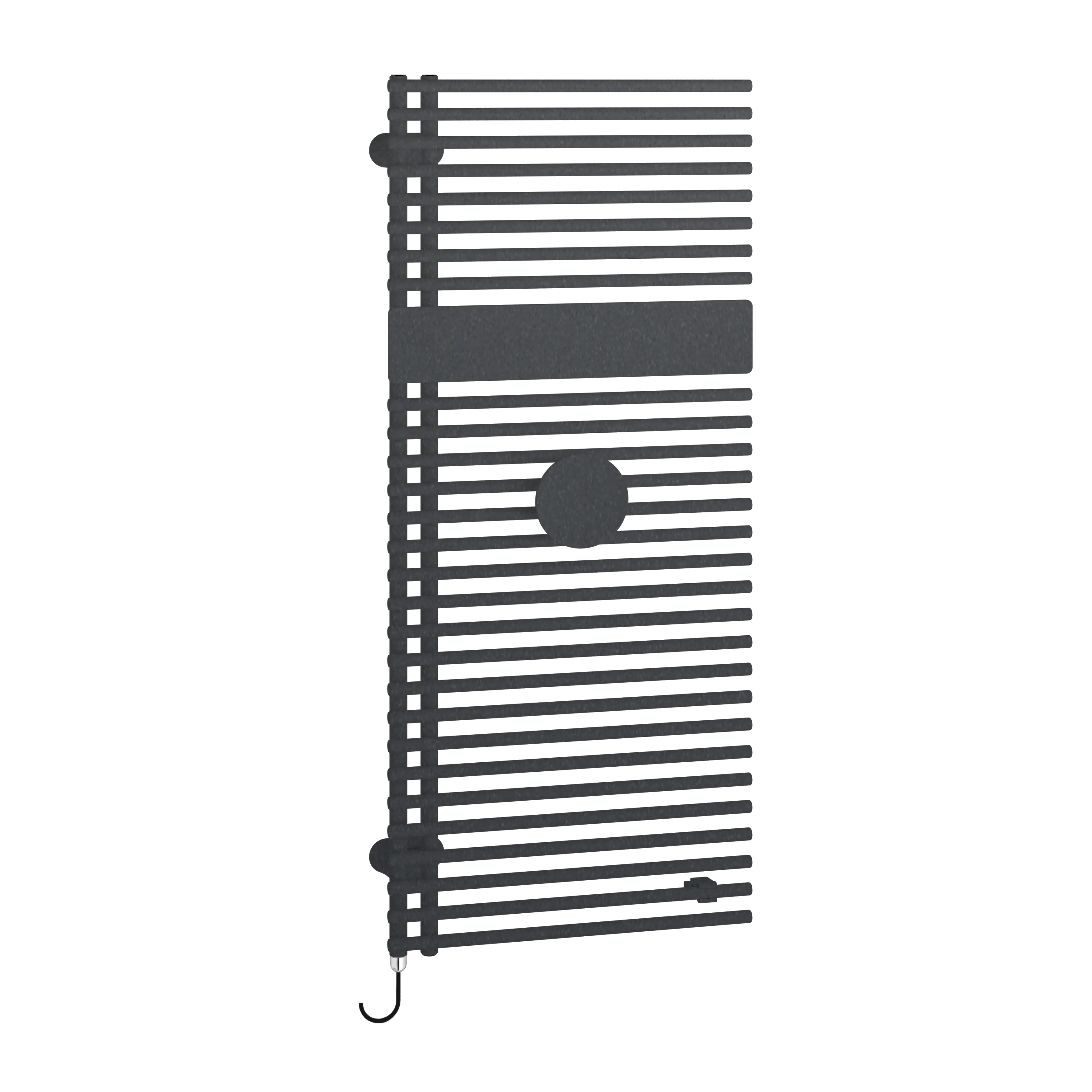 Kermi Design-Elektroheizkörper „Credo® Half® round-E“ in Anthracite Grey Kermi Design-Elektroheizkörper „Credo® Half® round-E“ in Anthracite Grey