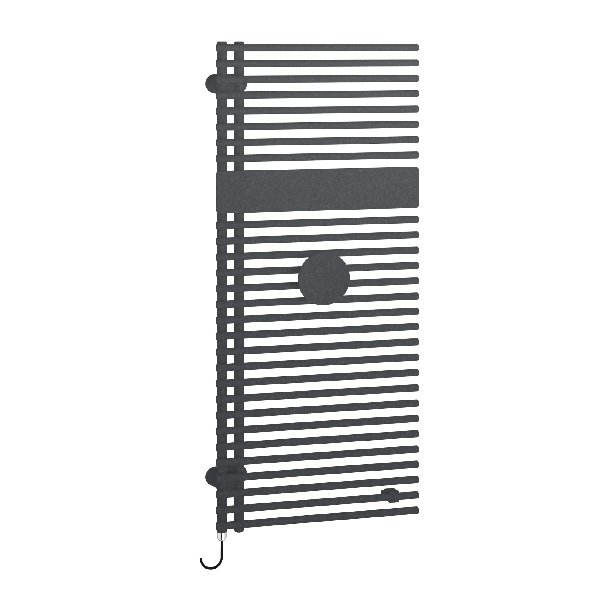 Kermi Design-Elektroheizkörper „Credo® Half® round-E“ in Anthracite Grey