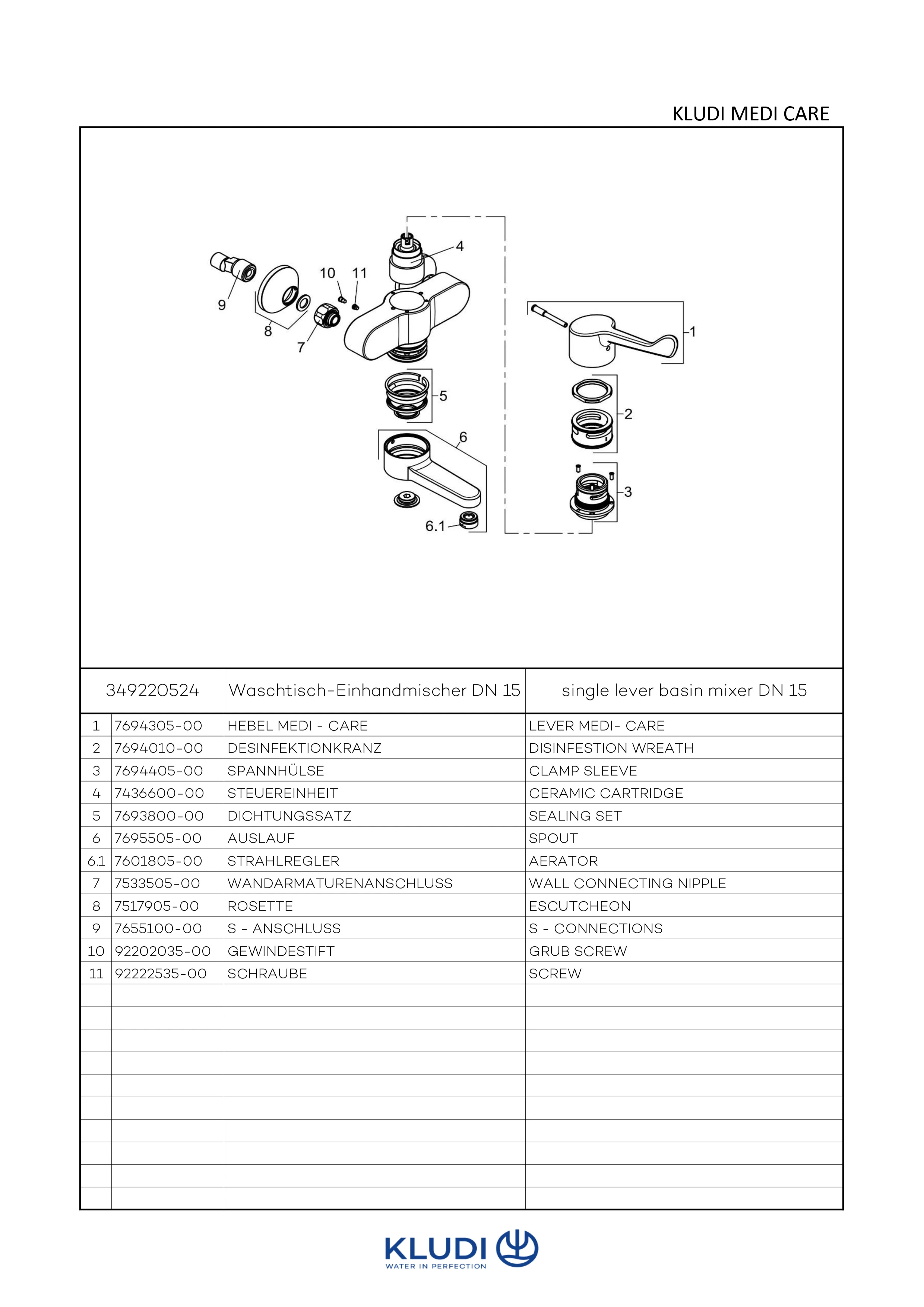 MEDI CARE WandarmaturEHM Klinik Armhebel 165 mm Ausladung chrom MEDI CARE WandarmaturEHM Klinik Armhebel 165 mm Ausladung chrom