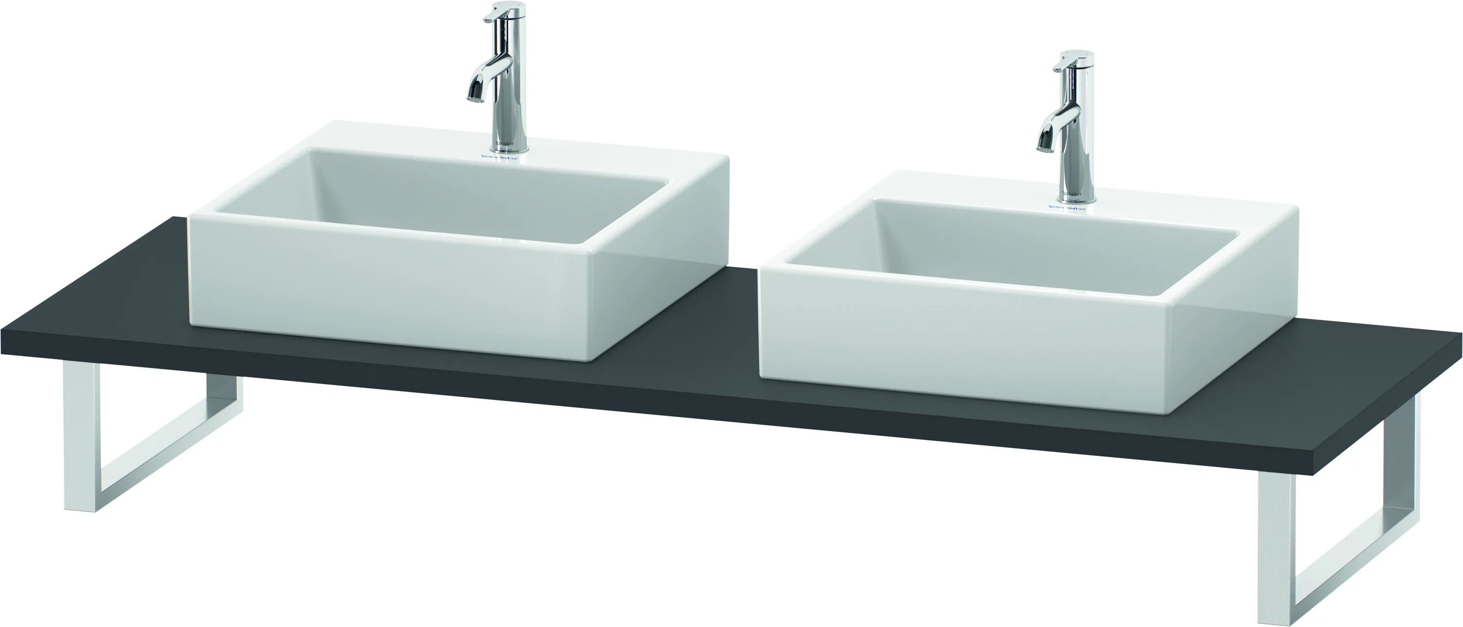 Duravit Konsole „DuraStyle“, links und rechts in Graphit Matt
