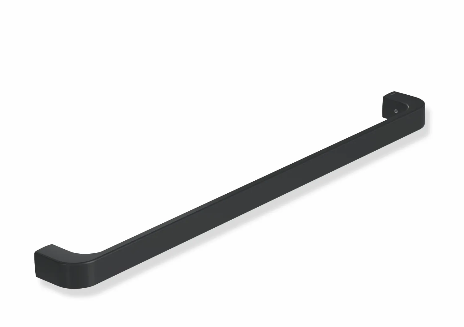 HEWI Handtuchhalter „System 800“, Befestigung verdeckt, 1-armig in Schwarz tiefmatt HEWI Handtuchhalter „System 800“, Befestigung verdeckt, 1-armig in Schwarz tiefmatt