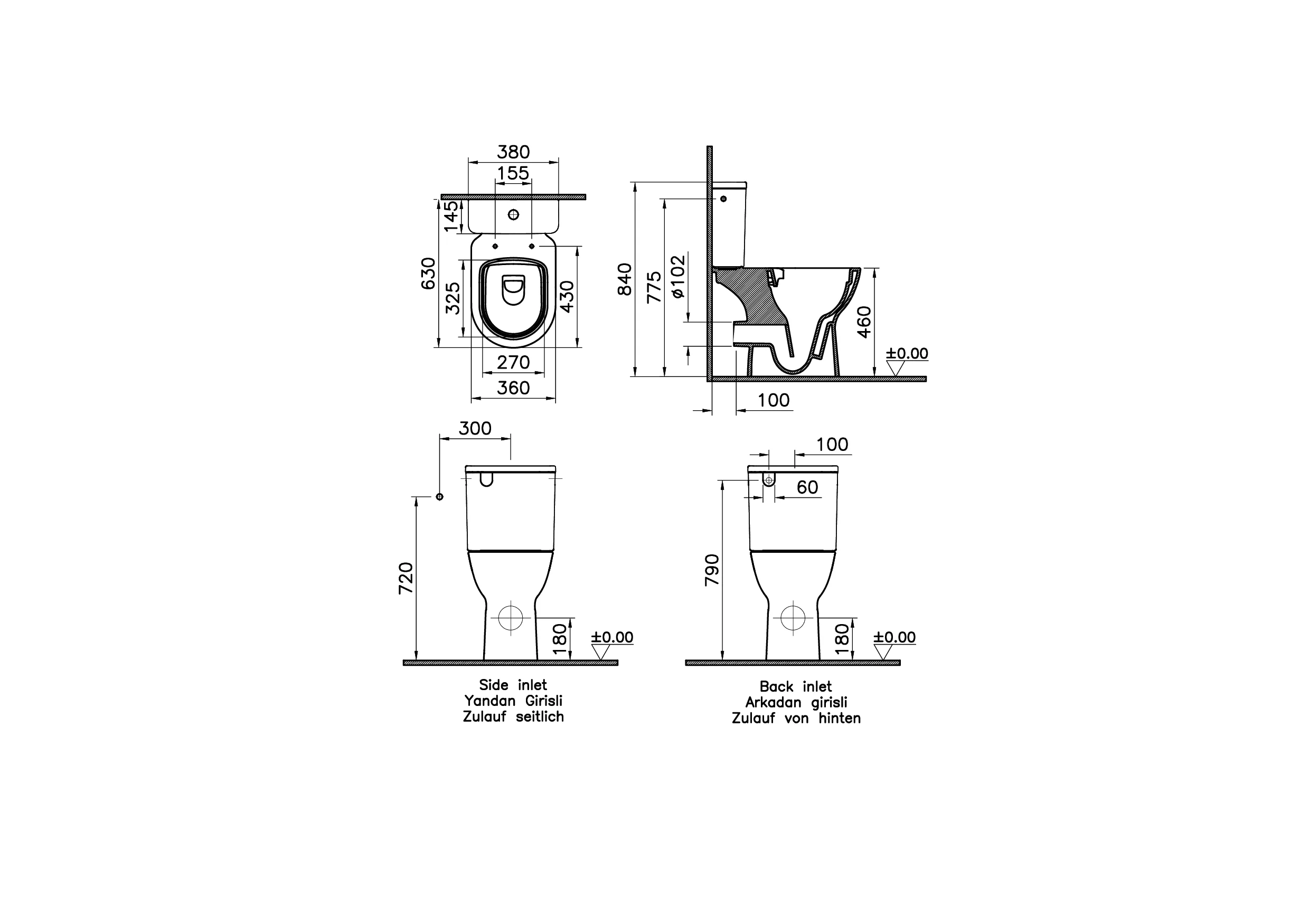 New S20 Round Tiefspüler-Stand-WC-Paket + 6 cm mit WC-Sitz Super Slim spülrandlos Smooth Flush open back Abgang waagerecht 36 x 62 cm Weiß Hochglanz New S20 Round Tiefspüler-Stand-WC-Paket + 6 cm mit WC-Sitz Super Slim spülrandlos Smooth Flush open back Abgang waagerecht 36 x 62 cm Weiß Hochglanz