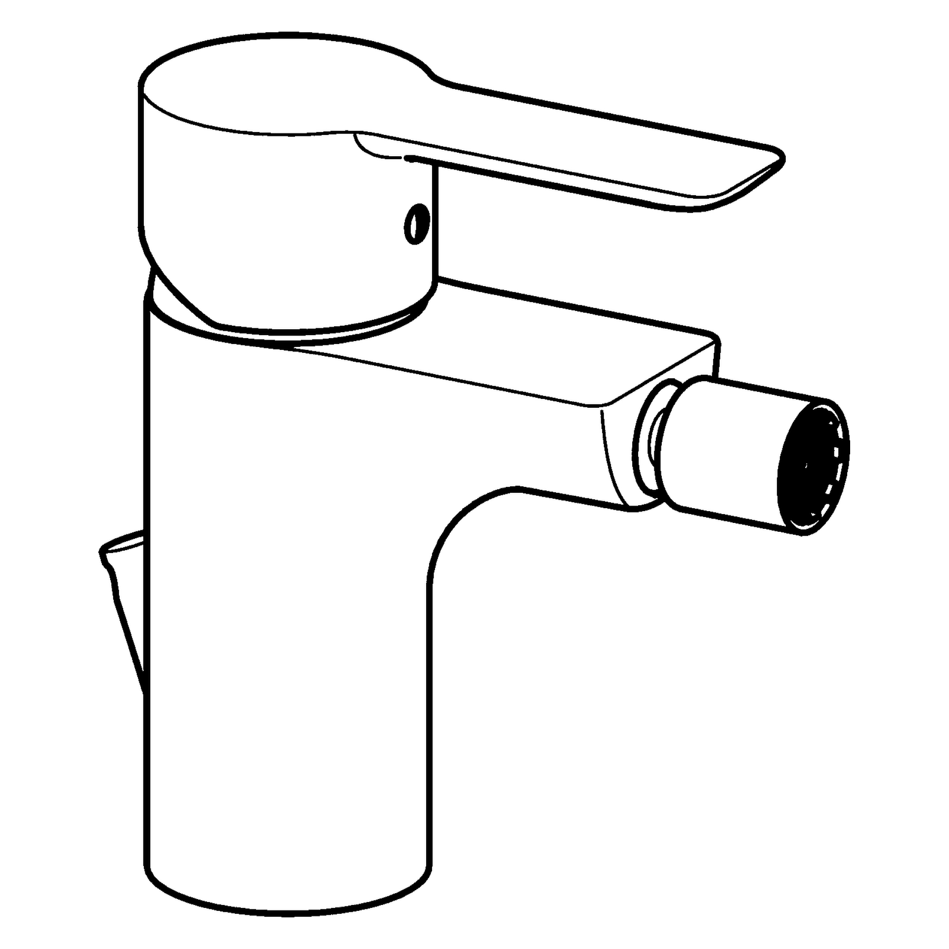 Einhebelmischer Bidetbatterie LIGNA 0606 Zugstangenablaufgarnitur Ausladung 100 mm DN15 Chrom Einhebelmischer Bidetbatterie LIGNA 0606 Zugstangenablaufgarnitur Ausladung 100 mm DN15 Chrom