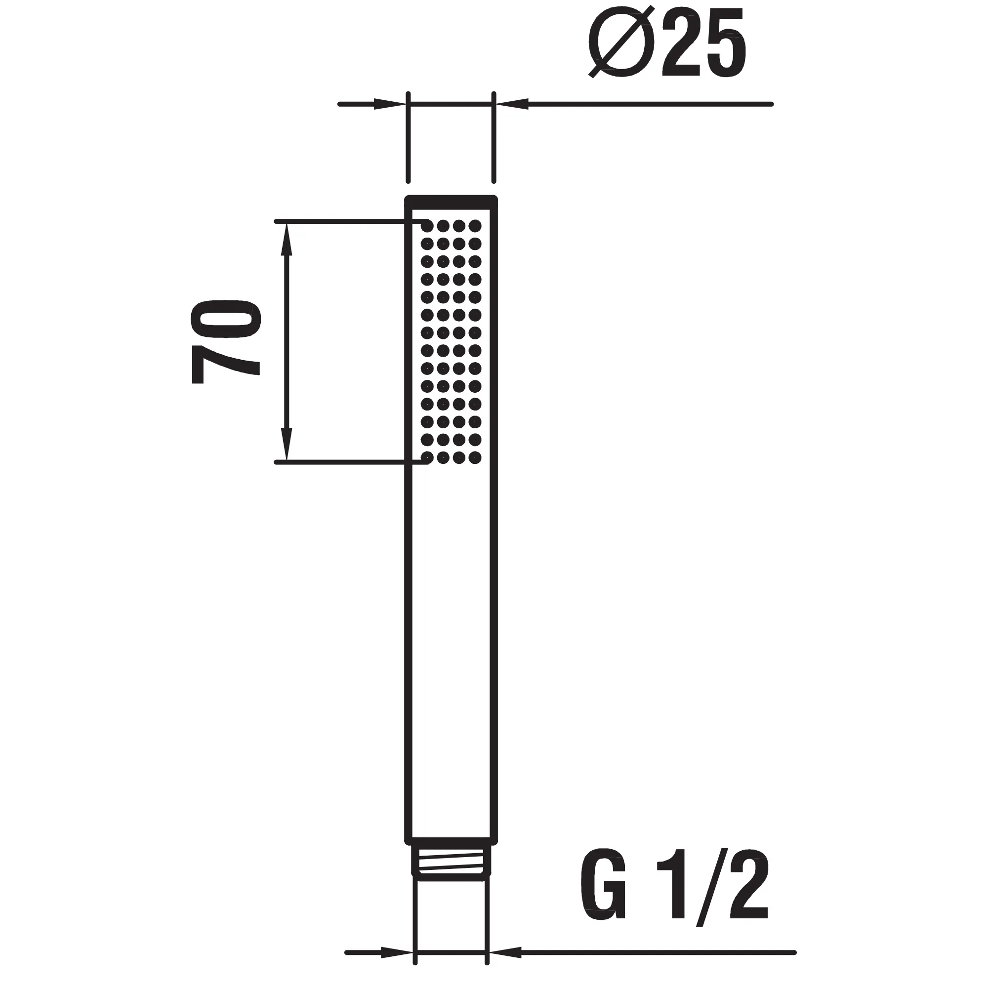 Laufen Handbrause TwinStick, Ø25mm, PVD Edelstahl-Optik Vollmetall Brausestrahl: Rainspray Mit RubiClean Selbstreinigender Strahlformer Verkalkungsarm Durchfluss: 8.5 l/min (3 bar) Laufen Handbrause TwinStick, Ø25mm, PVD Edelstahl-Optik Vollmetall Brausestrahl: Rainspray Mit RubiClean Selbstreinigender Strahlformer Verkalkungsarm Durchfluss: 8.5 l/min (3 bar)