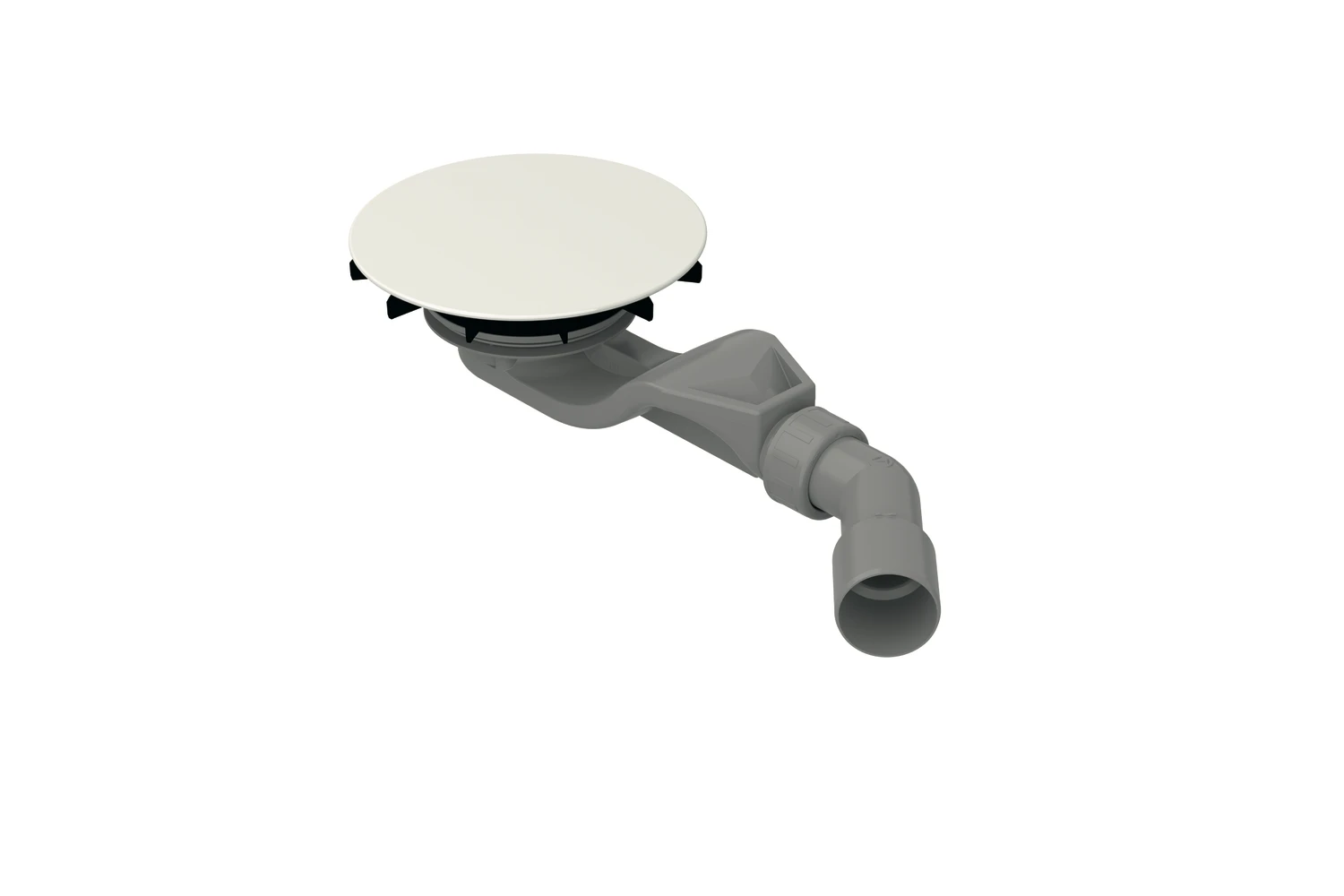 Bette Ablaufgarnitur für Duschwannen „BetteAir“ 30 Modell B524 152 mm in Edelweiß