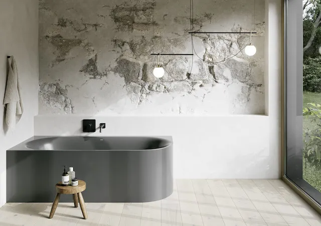 Bette BetteLux Oval IV Silhouette Badewanne Eck Sonderform Lux Oval IV, Anthracite, 1850x850x450 mm, 2-Sitzer Schürzenwanne, glasierter Titan-Stahl Bette BetteLux Oval IV Silhouette Badewanne Eck Sonderform Lux Oval IV, Anthracite, 1850x850x450 mm, 2-Sitzer Schürzenwanne, glasierter Titan-Stahl