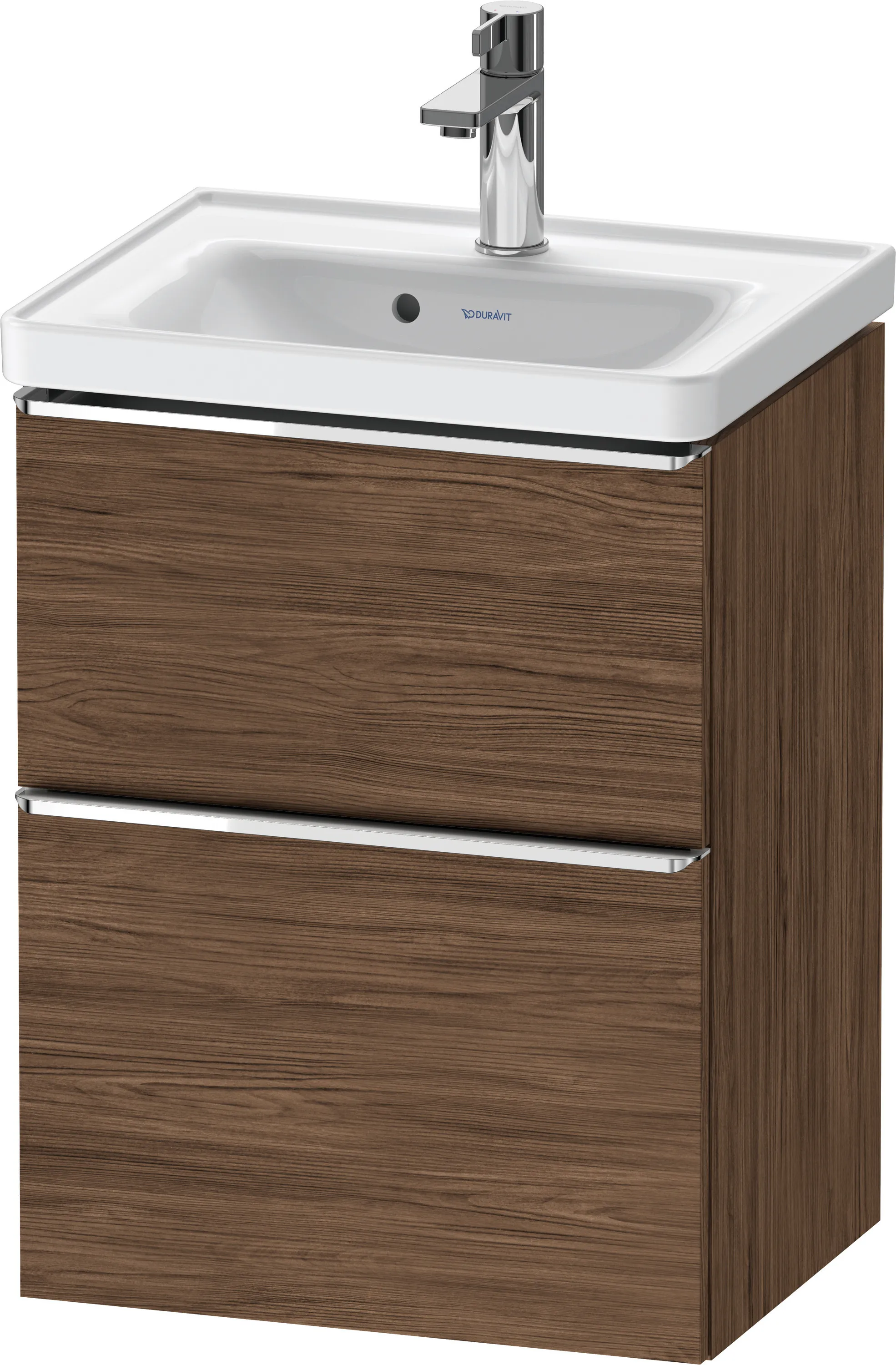 Duravit Waschtischunterschrank wandhängend „D-Neo“ 48,4 × 62,5 × 37,2 cm Nussbaum Dunkel