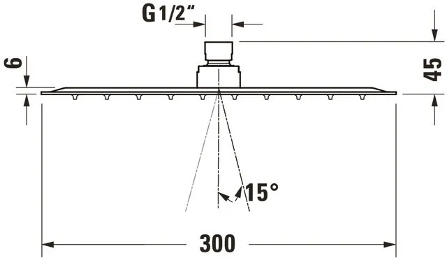 Duschkopf „Zubehör Armaturen“ in Schwarz (matt)