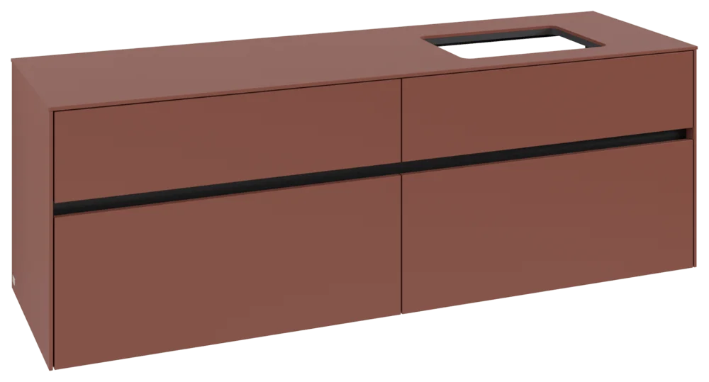 Villeroy & Boch Collaro Waschbeckenunterschrank C122B0, 1600x548x500mm, Wine Red Villeroy & Boch Collaro Waschbeckenunterschrank C122B0, 1600x548x500mm, Wine Red