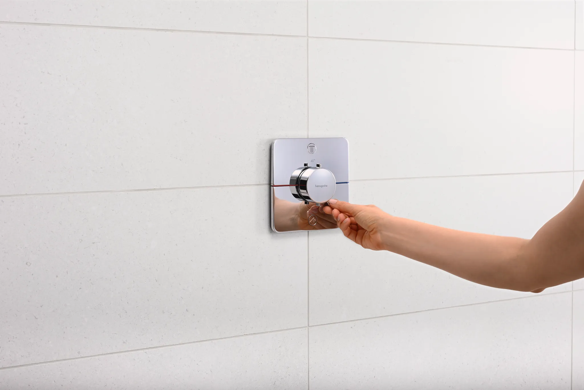 ShowerSelect Comfort Q Thermostat Unterputz für 2 Verbraucher Chrom ShowerSelect Comfort Q Thermostat Unterputz für 2 Verbraucher Chrom