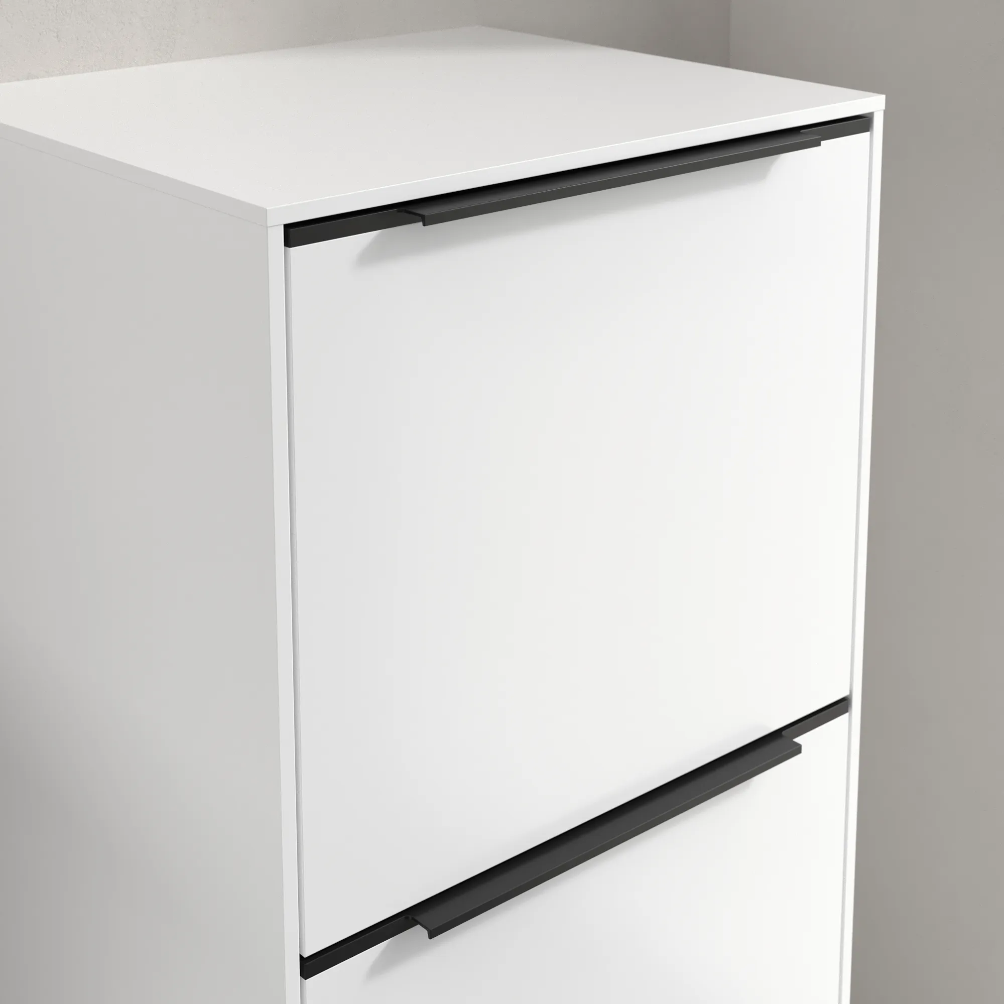 Villeroy & Boch Seitenschrank „Subway 3.0“ 40 × 86 × 36,2 × 36,2 cm 1 Auszug, 1 Tür, Anschlag (Scharnier) rechts, 1 Tür, Anschlag rechts