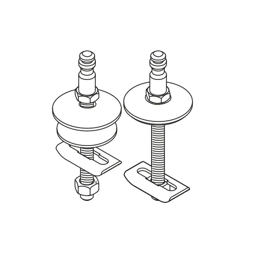 Laufen Befestigung WC-Sitz Pro Universal mit Absenkautomatik für WC-Sitz H893958 Laufen Befestigung WC-Sitz Pro Universal mit Absenkautomatik für WC-Sitz H893958