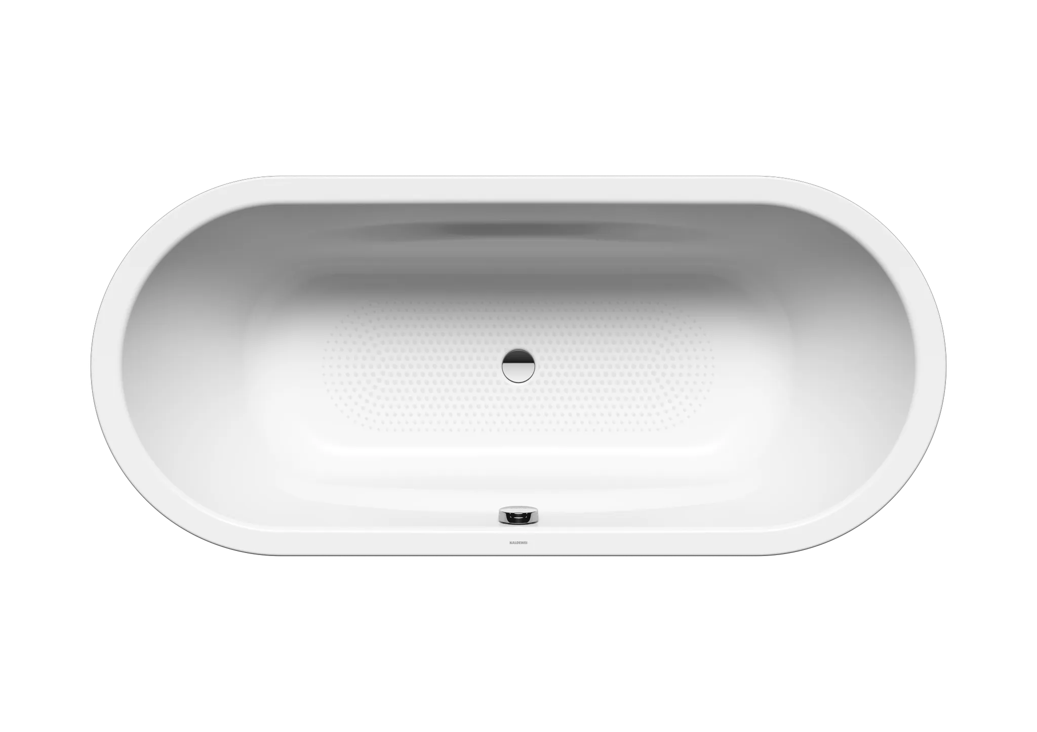 Kaldewei Badewanne „Vaio Duo Oval“ oval 180 × 80 cm, ohne Grifflochbohrungen in alpinweiß