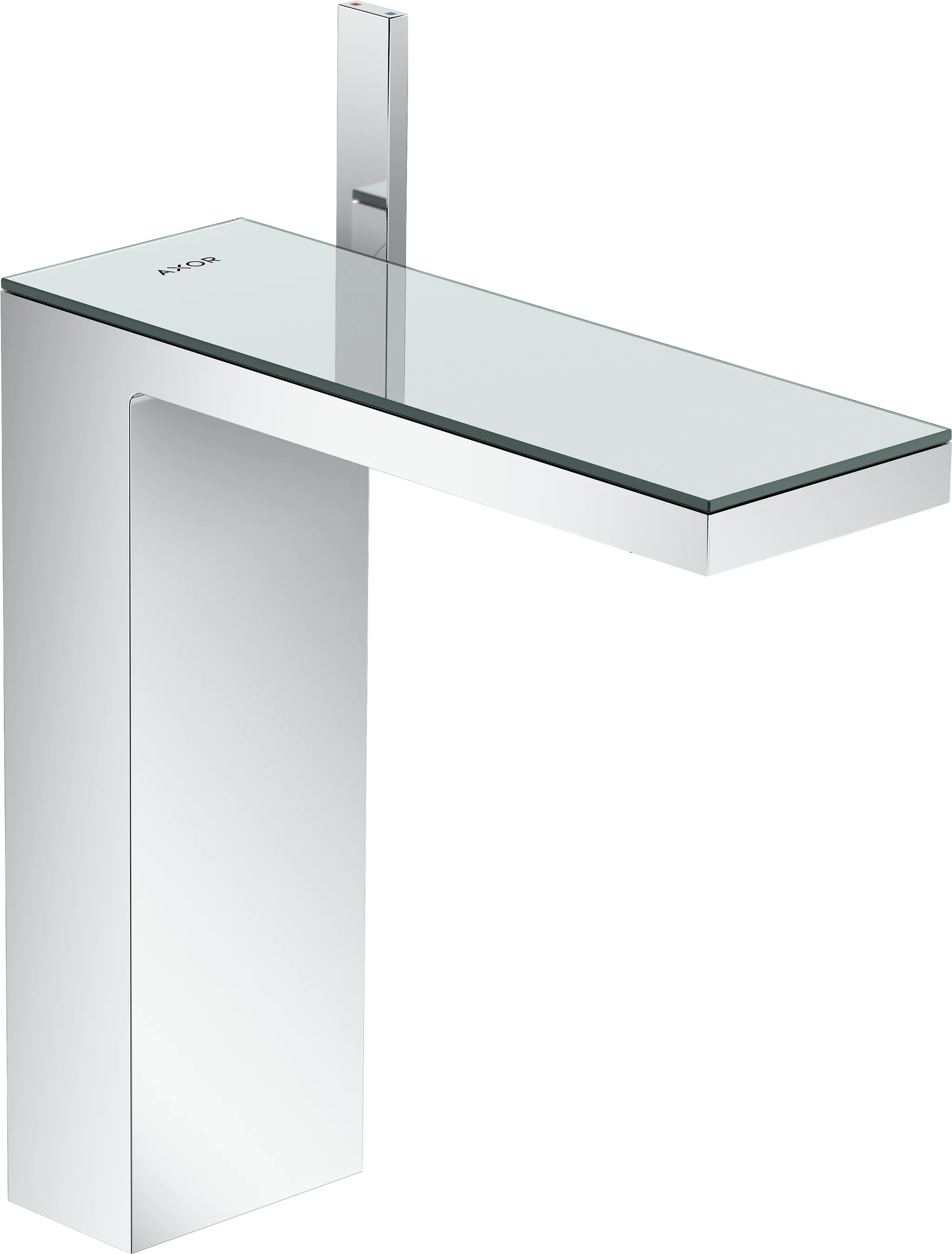 Hansgrohe AXOR MyEdition Einhebel-Waschtischmischer 47020XXX, Chrom, Ausladung 196 mm, Auslaufhöhe 225 mm, PowderRain Strahlart, max. Durchfluss 5 l/min