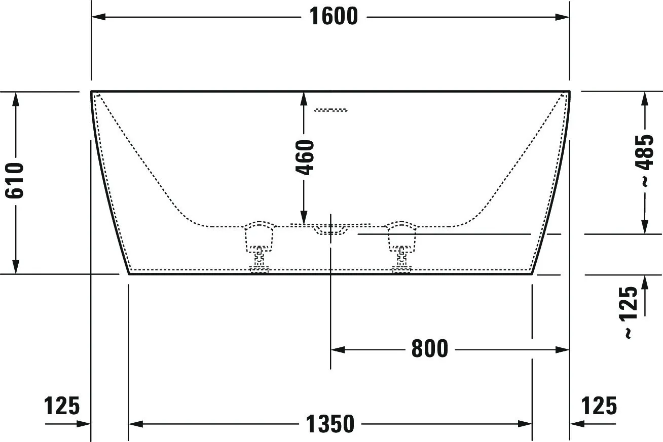 Duravit Badewanne „DuraSquare“ freistehend rechteck 1600 × 750 mm in Weiß (matt) Duravit Badewanne „DuraSquare“ freistehend rechteck 1600 × 750 mm in Weiß (matt)