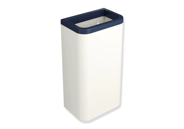 HEWI Papierabfallbehälter „Serie 477“ 28,1 × 50,5 × 18,1 cm in Stahlblau