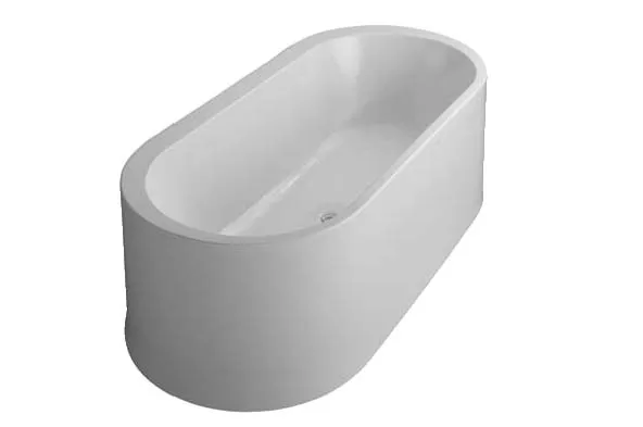 VitrA Istanbul Badewanne oval 190 x 90 cm freistehend Acryl Weiß Hochglanz