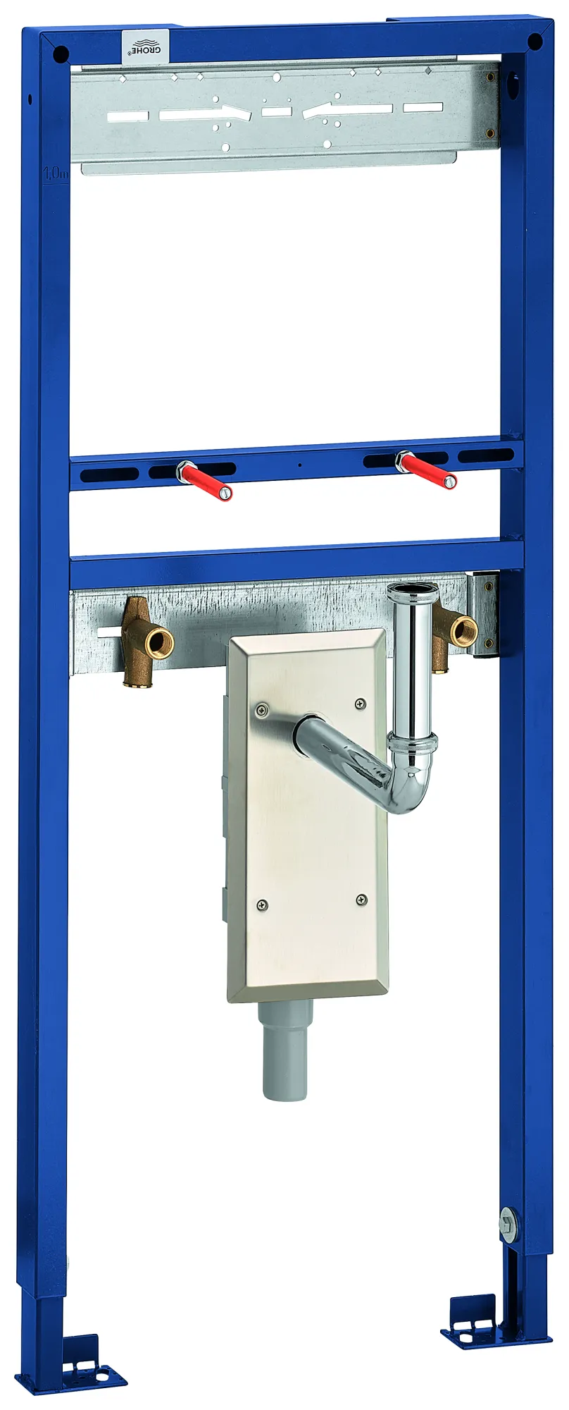 Waschtisch-Element Rapid SL 38625_1, 1,13 m Bauhöhe, für Vorwand- oder Ständerwandmontage, mit Geruchverschluss für Unterputz-Wandmontage, 2 schallgedämmte Armaturenanschlüsse DN 15, mit Abdeckplatte für Geruchverschluss aus Edelstahl Waschtisch-Element Rapid SL 38625_1, 1,13 m Bauhöhe, für Vorwand- oder Ständerwandmontage, mit Geruchverschluss für Unterputz-Wandmontage, 2 schallgedämmte Armaturenanschlüsse DN 15, mit Abdeckplatte für Geruchverschluss aus Edelstahl