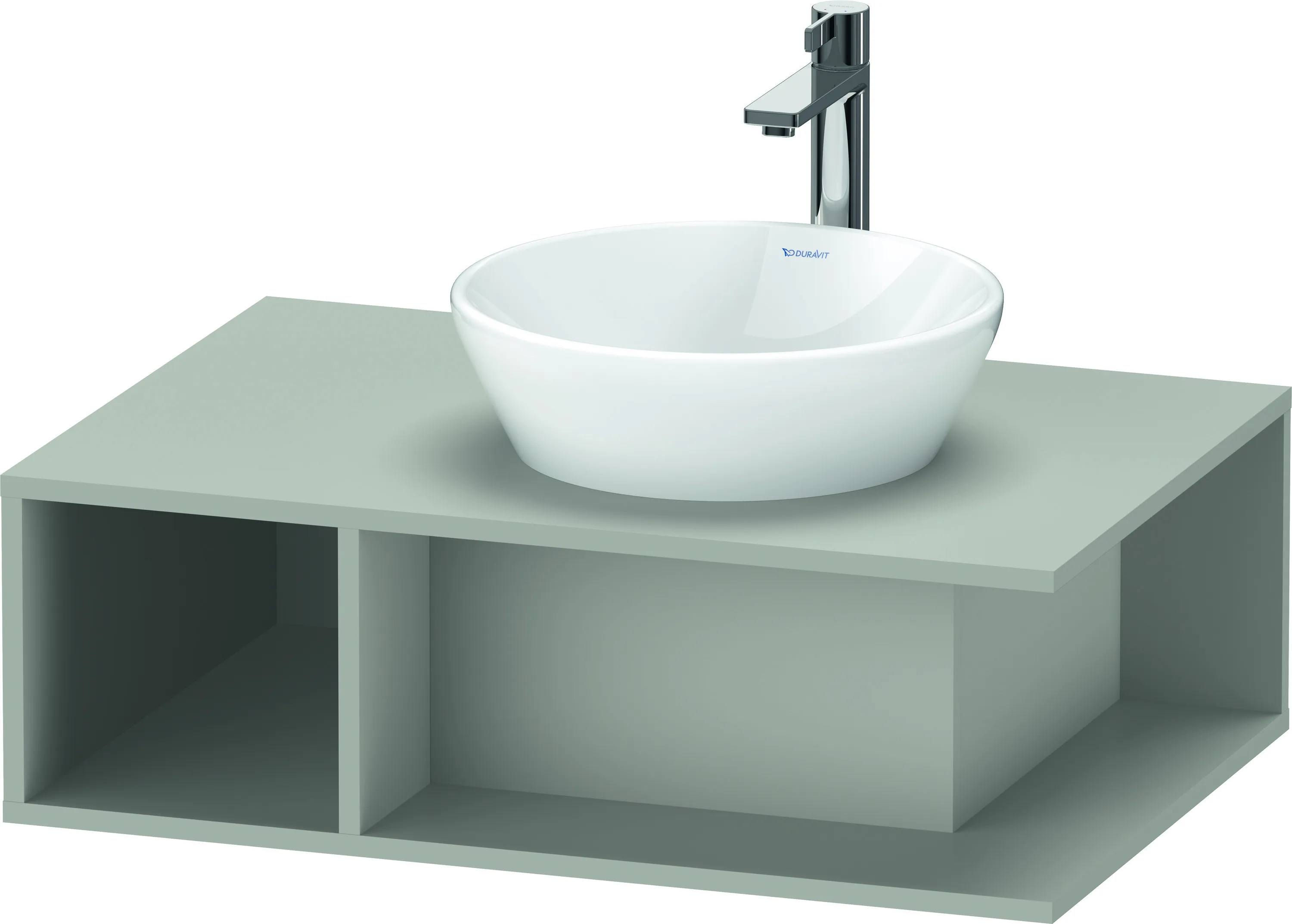 Duravit Waschtischunterschrank wandhängend „D-Neo“ 80 × 26 × 55 cm Betongrau Matt Duravit Waschtischunterschrank wandhängend „D-Neo“ 80 × 26 × 55 cm Betongrau Matt