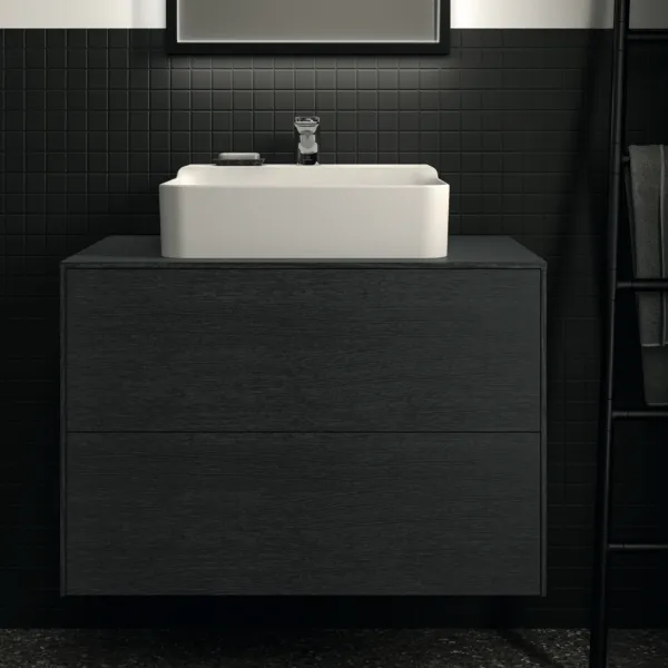 Ideal Standard Conca Waschtischunterschrank, Eiche geflammt, 802x505x550 mm, 2 Auszüge mit Push-Open und Softclose-Einzug