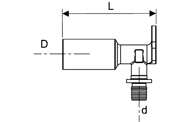 TECEprofil System-Wandscheibe 1/2 × 1/2″ lange Ausführung, Si-Bronze
