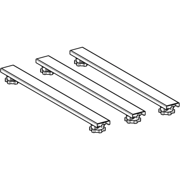 Set Füße und 3 Traversen 700mm H:6-12cm, für Duschwanne aus Steinharz