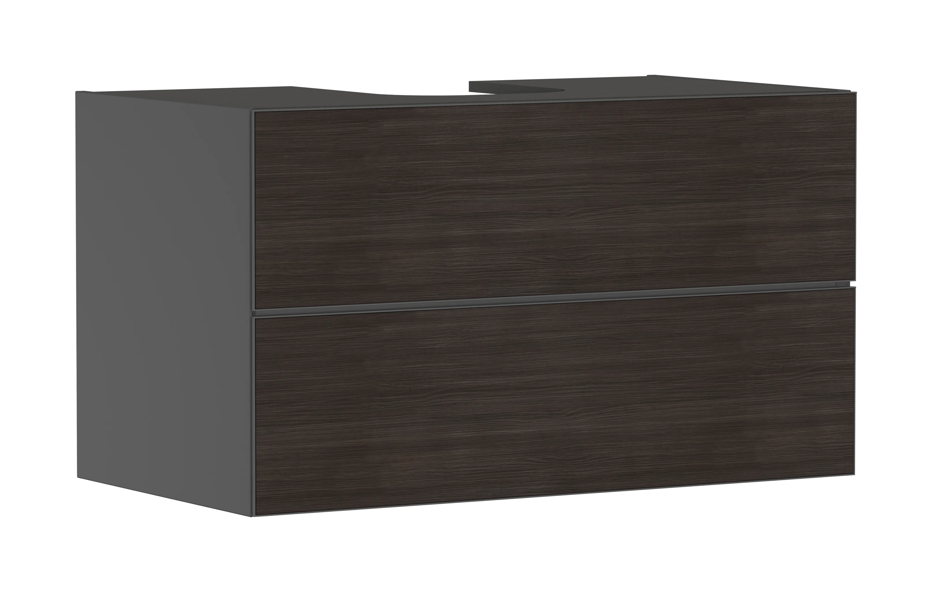 Hansgrohe Xevolos E Waschtischunterschrank Schiefergrau Matt 980x550 mm mit 2 Schubkästen, grifflos, PushOpen, SoftClose Hansgrohe Xevolos E Waschtischunterschrank Schiefergrau Matt 980x550 mm mit 2 Schubkästen, grifflos, PushOpen, SoftClose