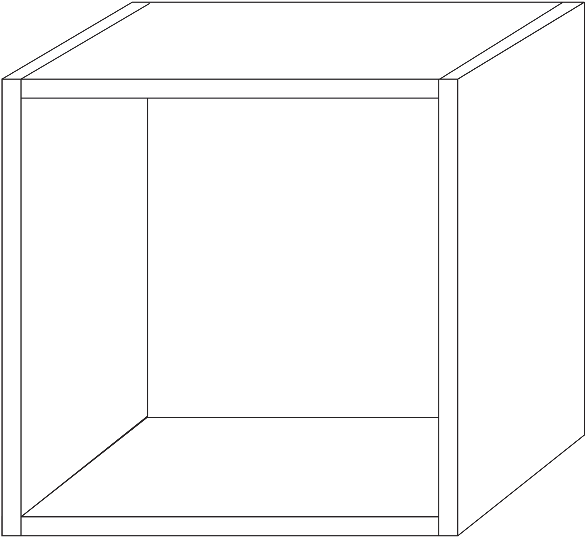 Sanipa Regalmodul „Cubes“ 350 × 350 × 328 mm in Weiß-Soft