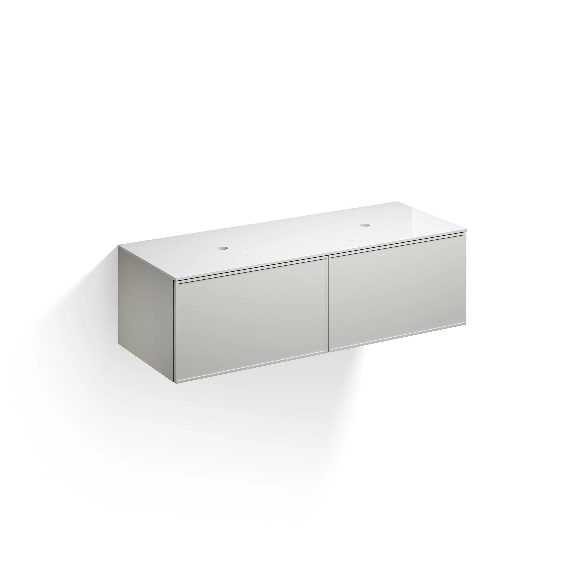 Alape Möbelmodul Arkta 1400x400 Carrara/Seidengrau