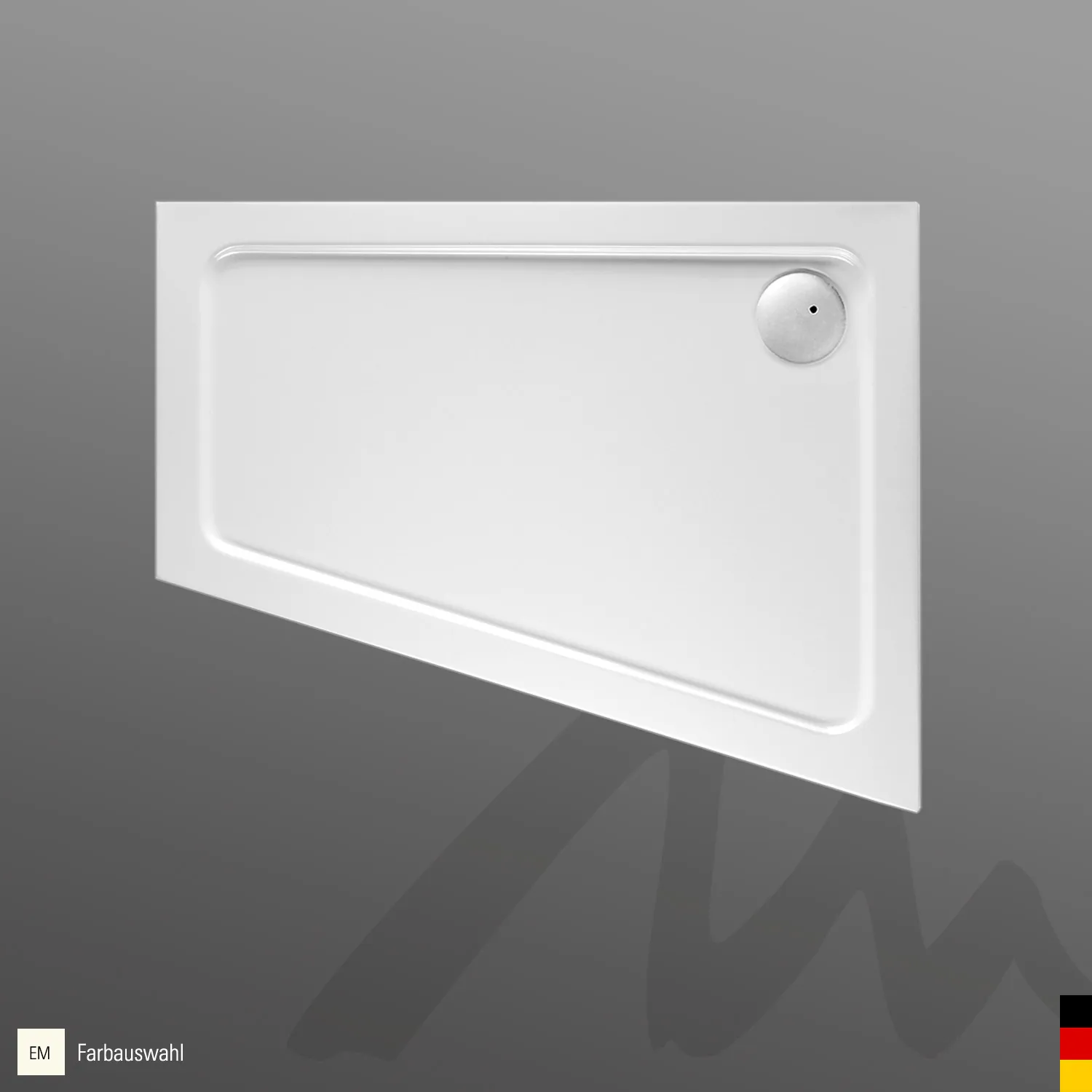 Mauersberger asyma Acryl-Duschwanne asyma 100/80 SF links, 1000x800x55, Farbgruppe: 3 Mauersberger asyma Acryl-Duschwanne asyma 100/80 SF links, 1000x800x55, Farbgruppe: 3