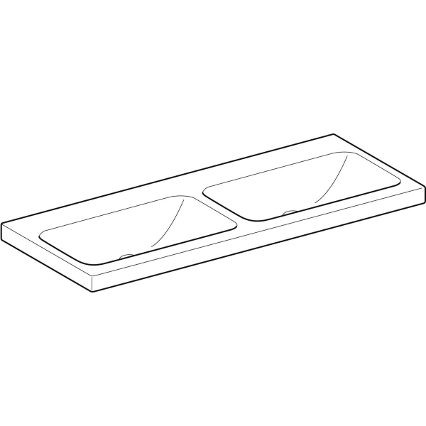 Wandwaschtisch „iCon Light“, links und rechts, rechteckig 120 × 48 cm in weiß alpin mit KeraTect® Wandwaschtisch „iCon Light“, links und rechts, rechteckig 120 × 48 cm in weiß alpin mit KeraTect®