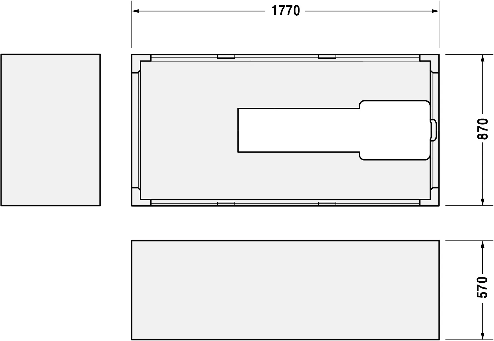 Badewannenträger für Starck 700050