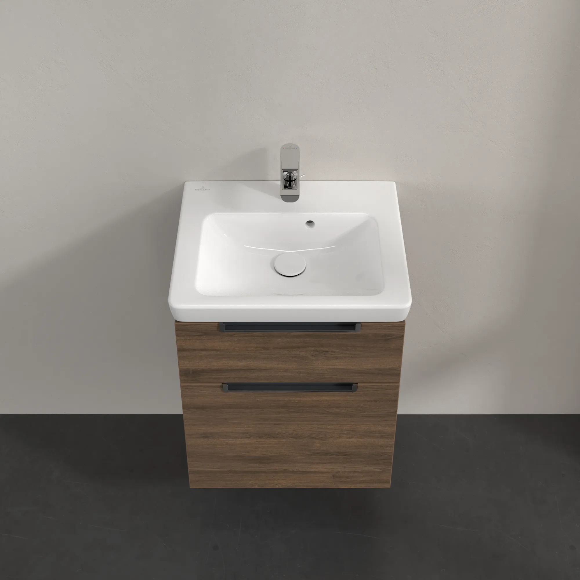 Villeroy & Boch Waschbeckenunterschrank Subway 2.0, Arizona Oak, 485x380 mm, Höhe 590 mm, mit SoftClosing, 1 Waschbecken