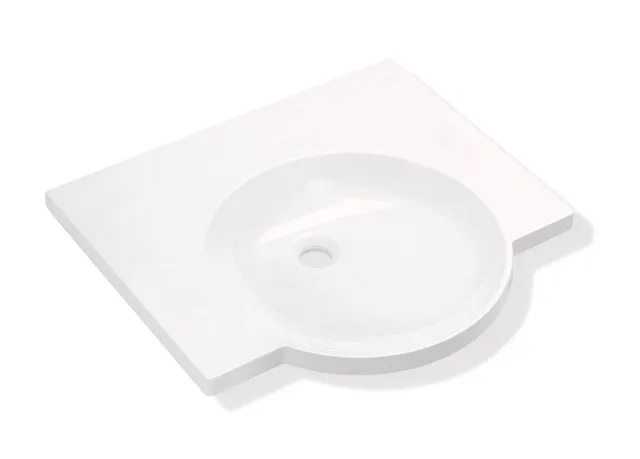HEWI Waschtisch PG87, Mineralguss, alpinweiß, 600x550mm HEWI Waschtisch PG87, Mineralguss, alpinweiß, 600x550mm