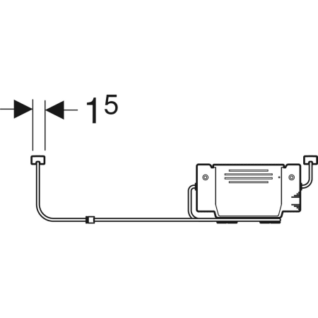 Geberit Lichtleiste für Schublade, links/rechts, 40 cm, Geberit ONE/Variform, Kunststoff, 7,5 V DC, 3500 K Geberit Lichtleiste für Schublade, links/rechts, 40 cm, Geberit ONE/Variform, Kunststoff, 7,5 V DC, 3500 K