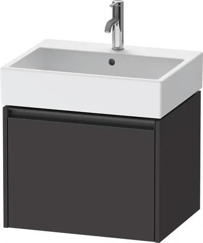 Duravit Waschtischunterschrank wandhängend „Ketho.2“ 58,4 × 44 × 46 cm in Graphit Supermatt