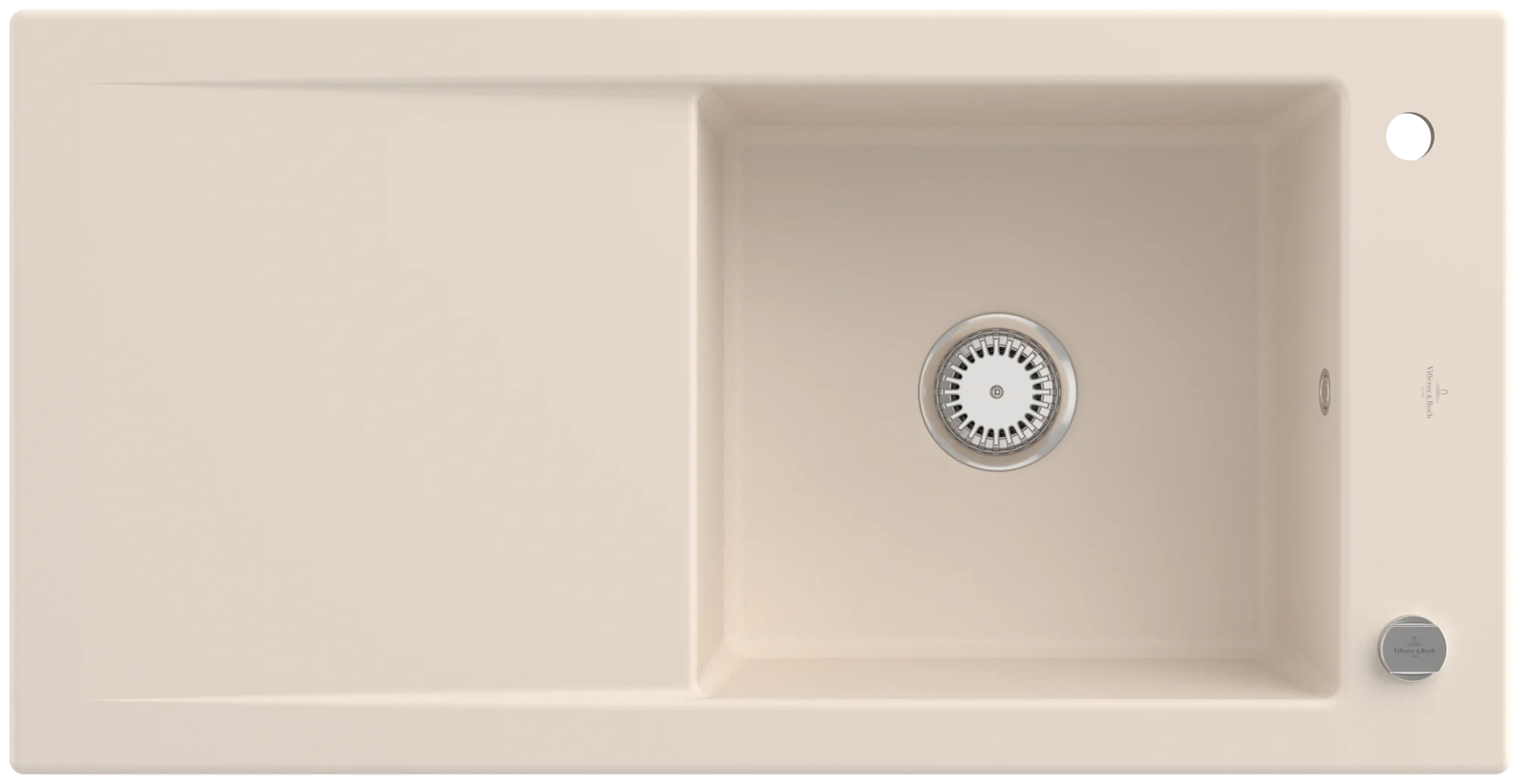Villeroy & Boch Timeline 60 Einbauspüle, 1000 x 510 mm, Ivory CeramicPlus