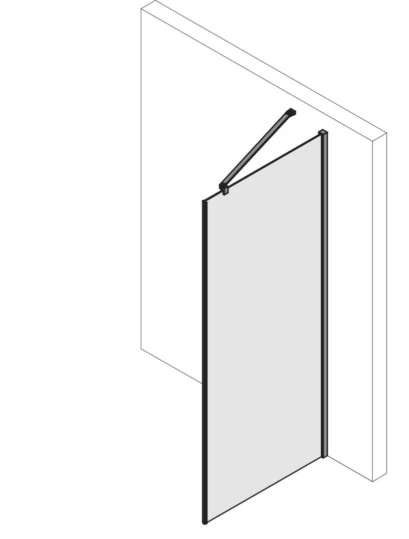Kermi Duschdesign Seitenwand „Yanea“ Glas Klar, Profile Schwarz Soft (RAL 9005), für #Türbreite#, WE: /785 – 800 mm H: 2000 mm Kermi Duschdesign Seitenwand „Yanea“ Glas Klar, Profile Schwarz Soft (RAL 9005), für #Türbreite#, WE: /785 – 800 mm H: 2000 mm
