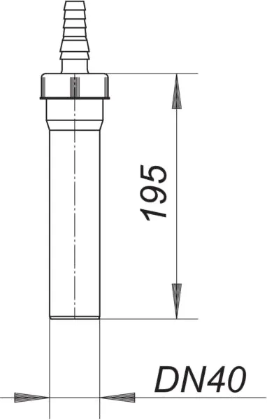 Tauchrohr 111, DN 40 Tauchrohr 111, DN 40