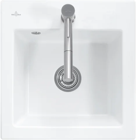 Villeroy & Boch flächenbündige Spüle Subway 50 S flat Ivory CeramicPlus 490x475 mm, Höhe 220 mm, Einbaumaß 425x350 mm Villeroy & Boch flächenbündige Spüle Subway 50 S flat Ivory CeramicPlus 490x475 mm, Höhe 220 mm, Einbaumaß 425x350 mm