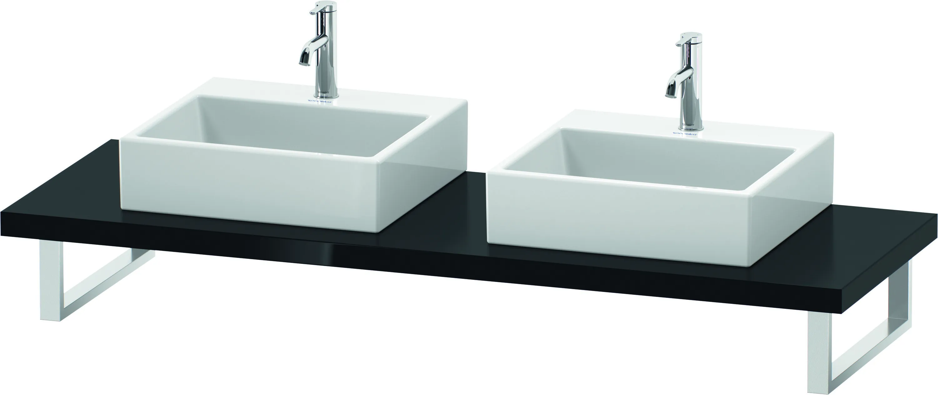 Duravit Konsole „L-Cube“ in Schwarz Hochglanz Duravit Konsole „L-Cube“ in Schwarz Hochglanz