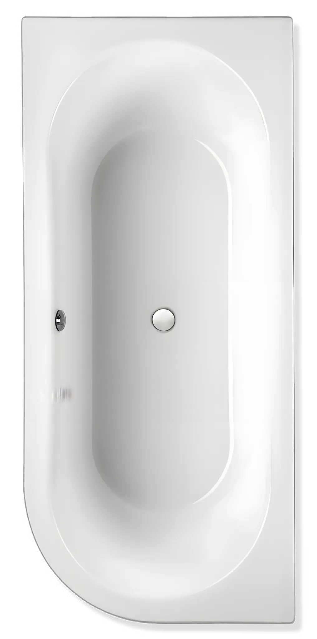 Mauersberger Badewanne „primo 1 duo“ 1800 × 800 mm, rechts in Weiß