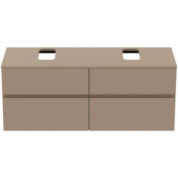 Ideal Standard Waschtischunterschrank „Finesse“ 140,2 × 55,8 × 50,5 cm Greige matt
