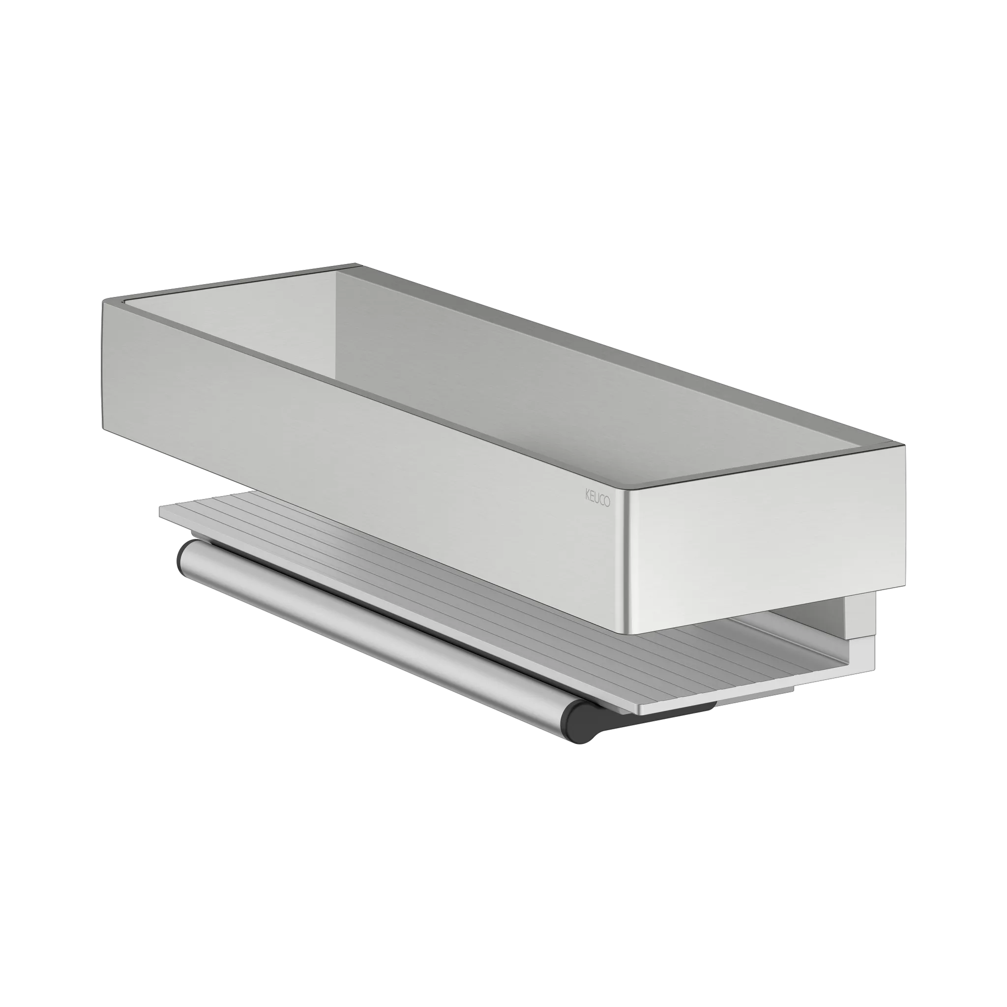 KEUCO EDITION 11 Duschablage mit Glasabzieher Edelstahl-finish / Alu