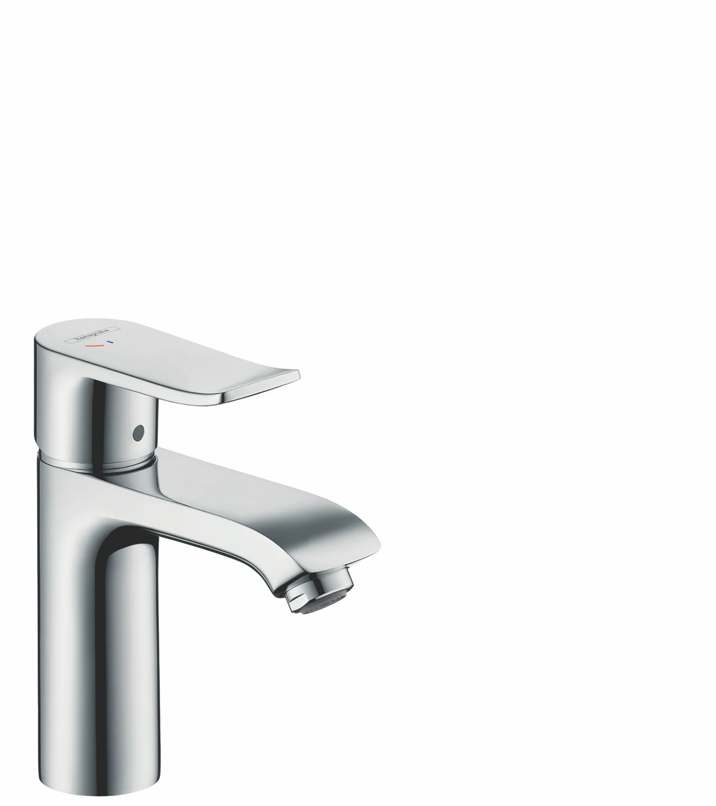 Hansgrohe Mischer Metris 2011 Einhebel-Waschtischmischer 110 CoolStart mit Zugstangen-Ablaufgarnitur, Chrom