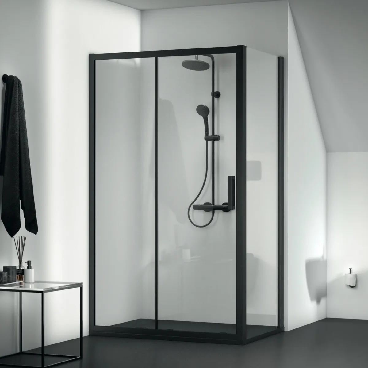 Ideal Standard Duschwanne „UltraFlatS“ 80 × 120 cm in Schiefer
