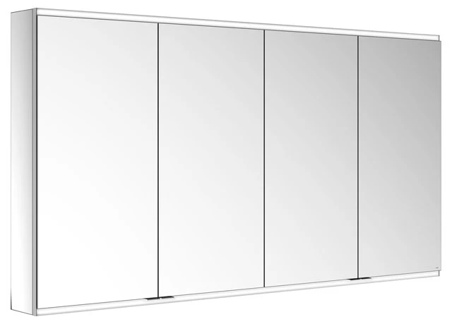Royal Modular 2.0 800411011100000 Spiegelschrank, beleuchtet Wandvorbau, ohne Steckdose 1750 × 900 × 160 mm silber eloxiert