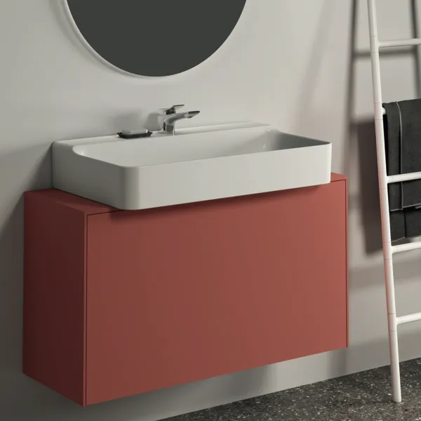 Ideal Standard Waschtischunterschrank Conca, 1 Auszug, mittigem Ausschnitt, 1002x373x550mm, Sunset