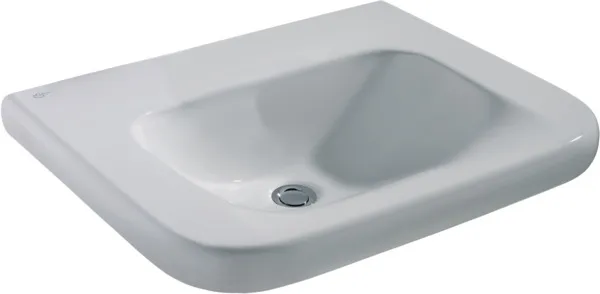 Waschbecken „Contour21“ 60 × 55,5 × 17,5 cm in Weiß
