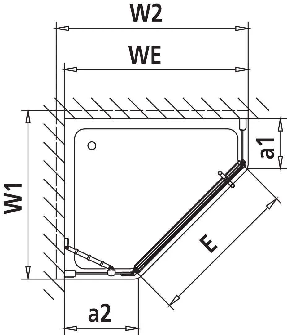 Kermi Duschdesign Fünfeck-Duschkabine mit Pendeltür links mit Festfeldern für ungleichschenklige Wannen „PASA XP“ Glas Klar, Profile Silber Mattglanz, BV: 720 - 870 mm GAK: 705 - 735 mm WE: 730 - 760/880 - 910 mm H: 1850 m Kermi Duschdesign Fünfeck-Duschkabine mit Pendeltür links mit Festfeldern für ungleichschenklige Wannen „PASA XP“ Glas Klar, Profile Silber Mattglanz, BV: 720 - 870 mm GAK: 705 - 735 mm WE: 730 - 760/880 - 910 mm H: 1850 m